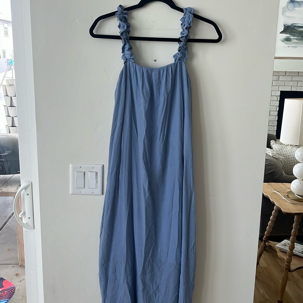 Bobeau Blue Midi Dress